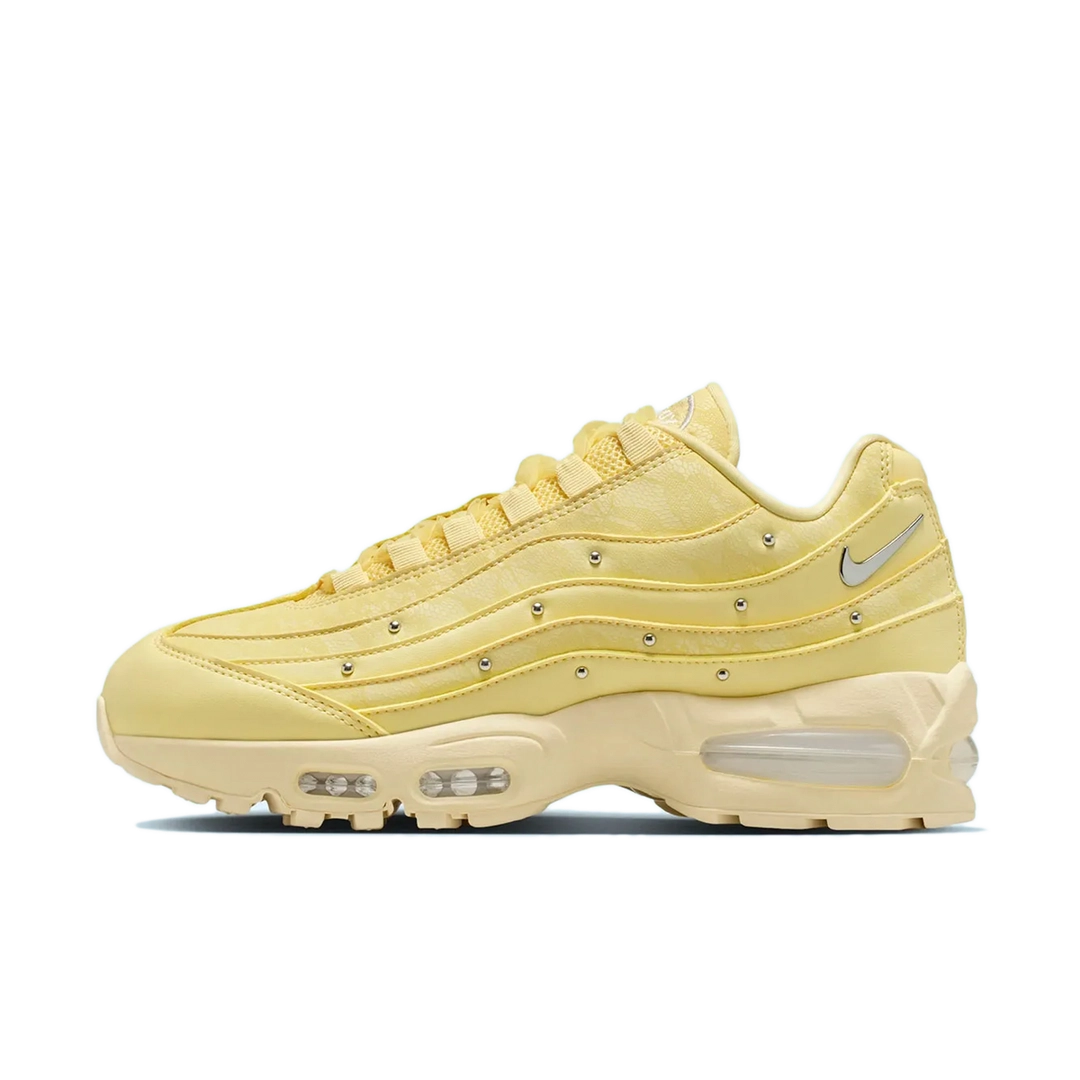Nike Air Max 95 Soft Yellow Silver Studded (W)